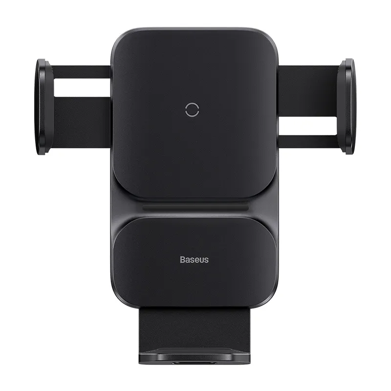 Baseus Wisdom belaidis įkrovimo oro angos elektrinis telefono laikiklis (juodas)