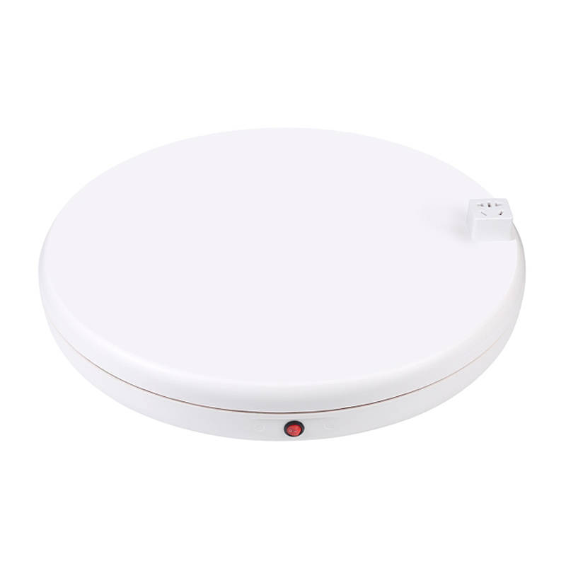 Besisukantis eksponavimo stendas Puluz su maitinimo lizdu 45 cm (baltas)