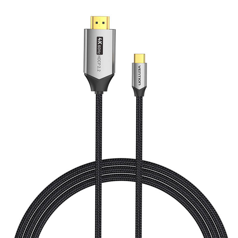 USB-C į HDMI 2.0 kabelis Vention CRBBG, 1,5 m, 4K 60Hz (juodas)