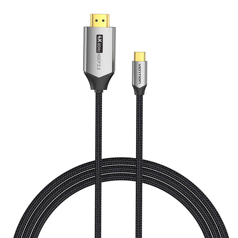 USB-C į HDMI 2.0 kabelis Vention CRBBH, 2 m, 4K 60Hz (juodas)