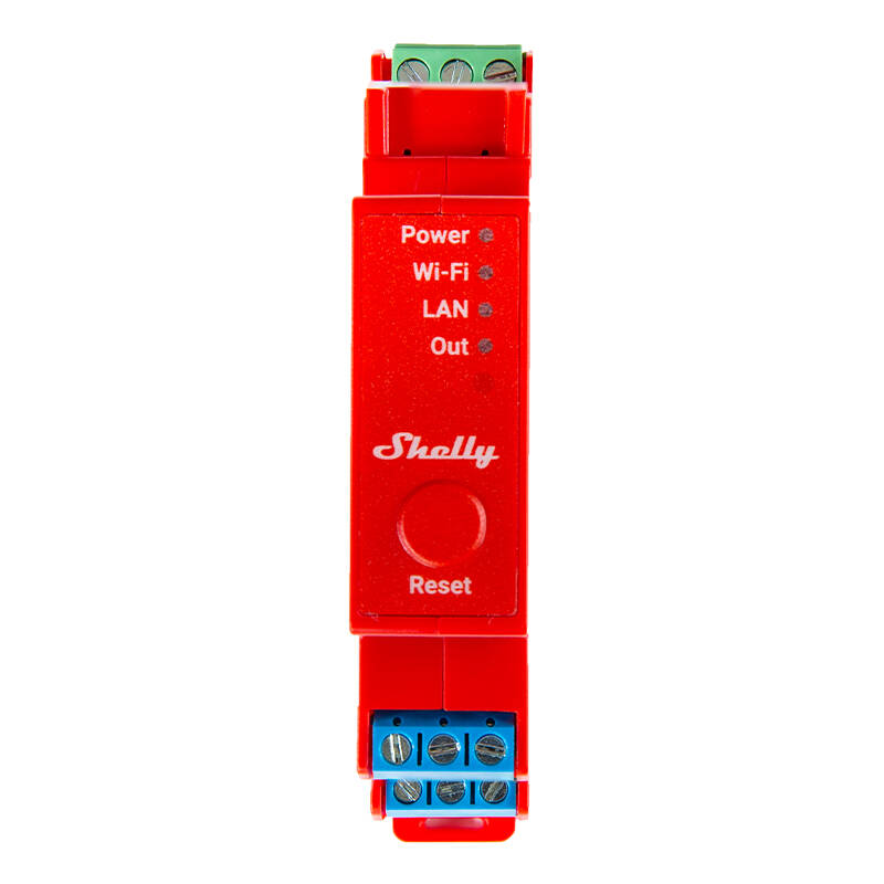 Shelly Pro 1PM DIN Rail Switch with Power measurement, 1 channel, WiFi/LAN