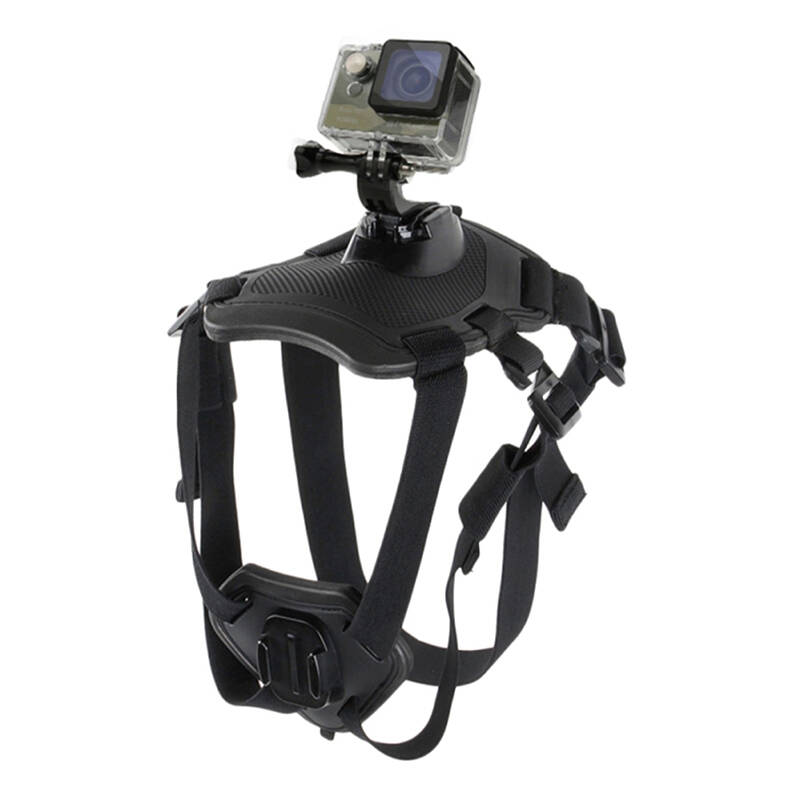 Šuns krūtinės diržas PULUZ veiksmo kameroms (GoPro, Insta360, DJI Action ir kt.)
