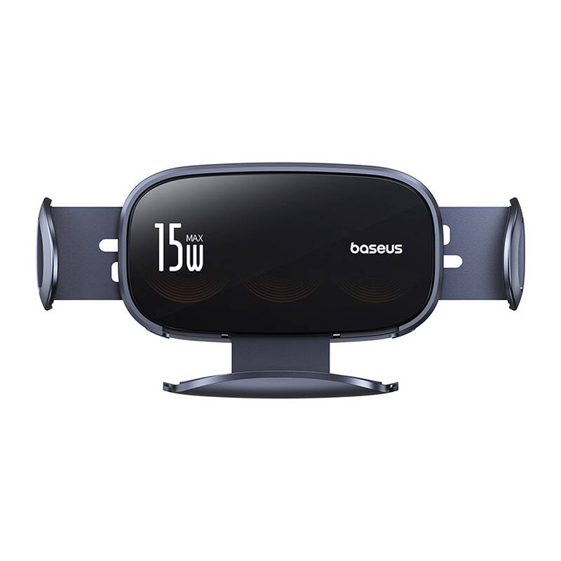 Automobilinis laikiklis su indukciniu įkrovikliu Baseus LightChaser (juodas)