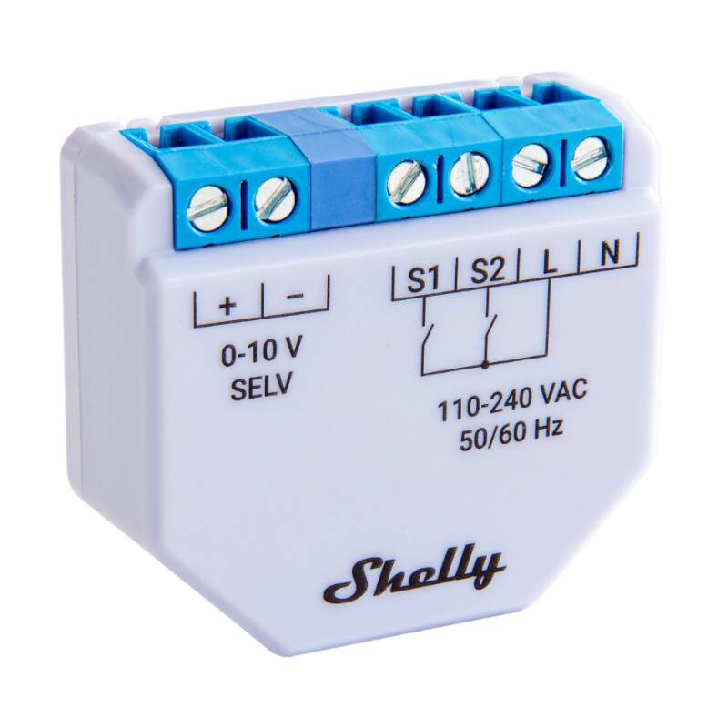 Shelly Plus 0-10V Light Dimmer, WiFi/Bluetooth