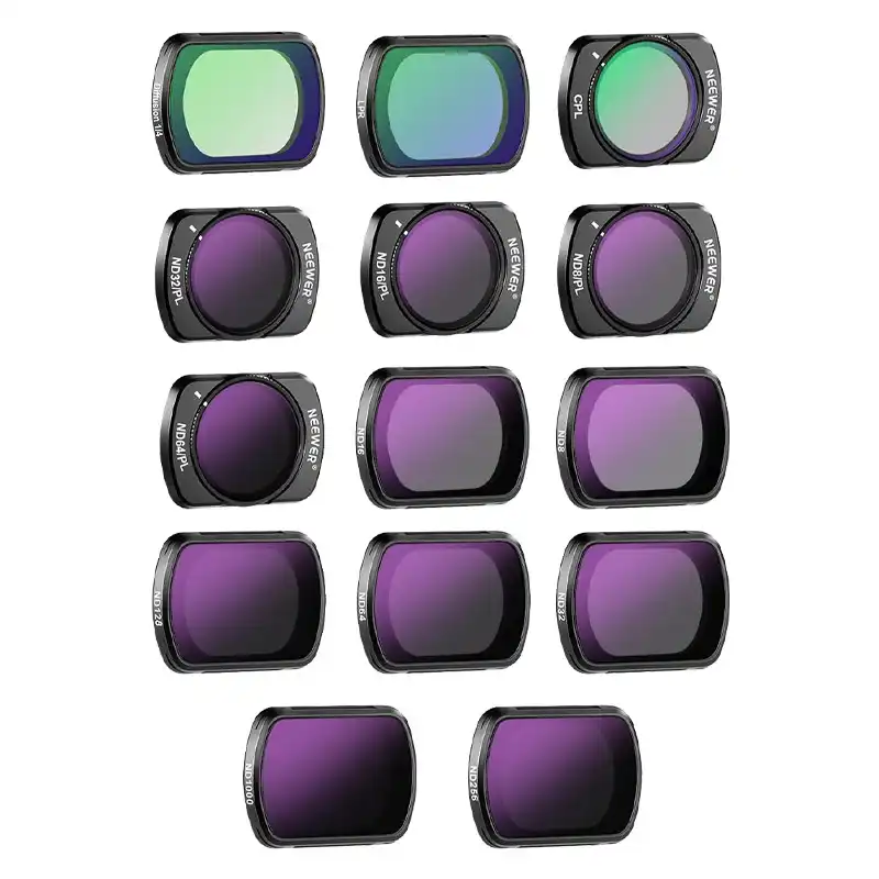 Filtrų rinkinys DJI Osmo Pocket 3 Neewer FL-P10 (ND8~1000, LPR, MIST1/4, CPL, ND8/PL~ND64/PL)