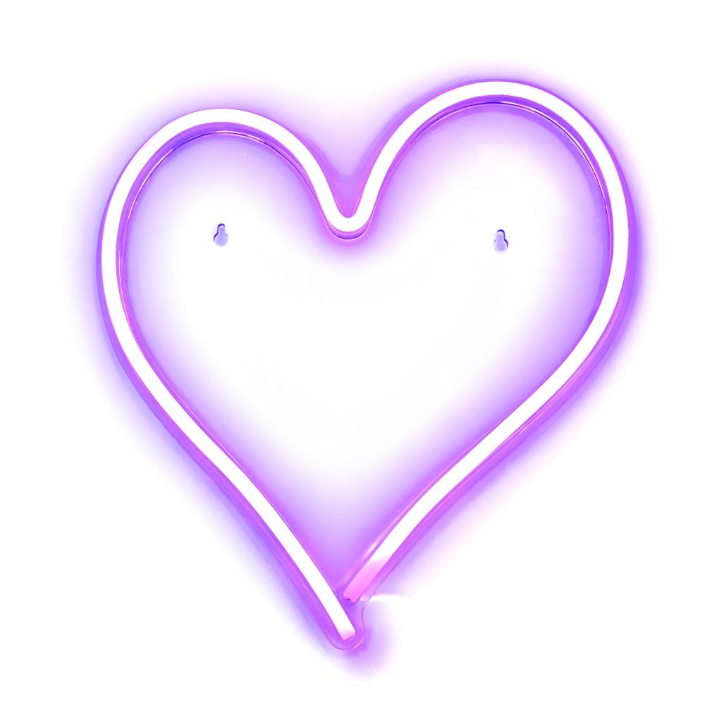 Neon LED on USB - HEART model