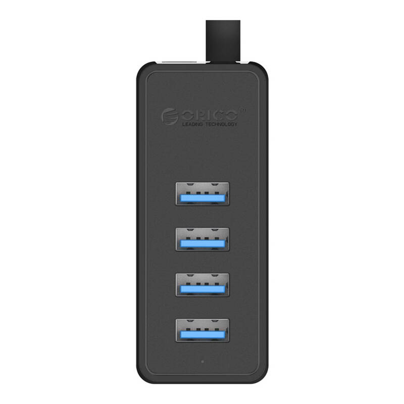 Orico W5P-030 USB į 4x USB 3.0 Hub adapteris (juodas)