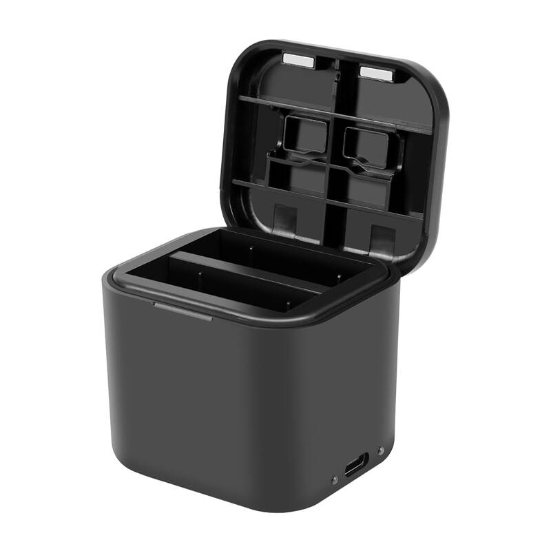 Įkroviklis + atminties kortelės dėklas PULUZ, skirtas Insta360 Ace / Ace Pro / Ace Pro 2