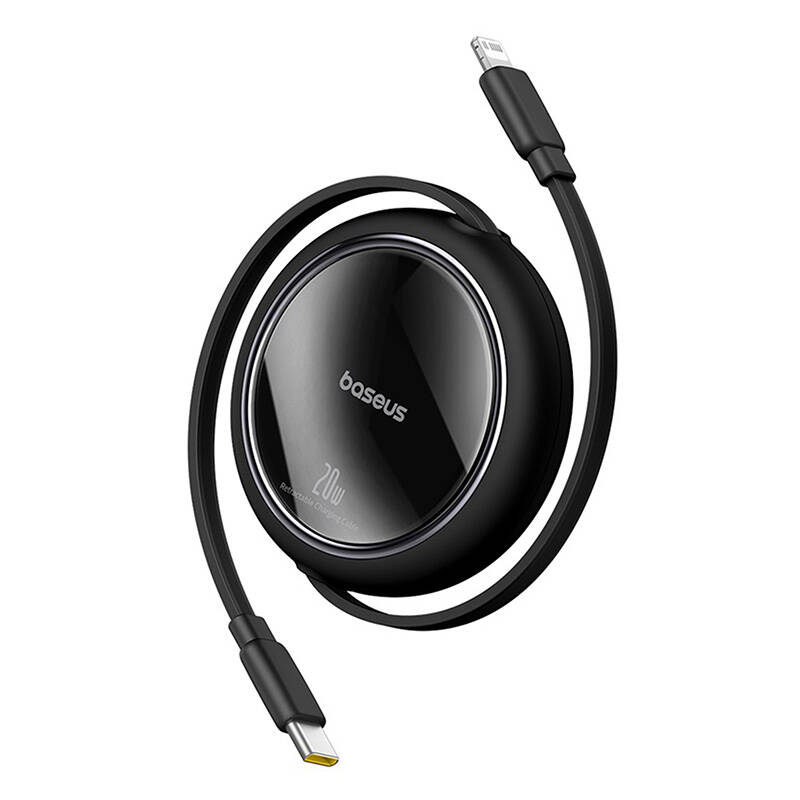 USB kabelis "Baseus Free2Pull" USB-C į iP 20W 1 m (juodas)