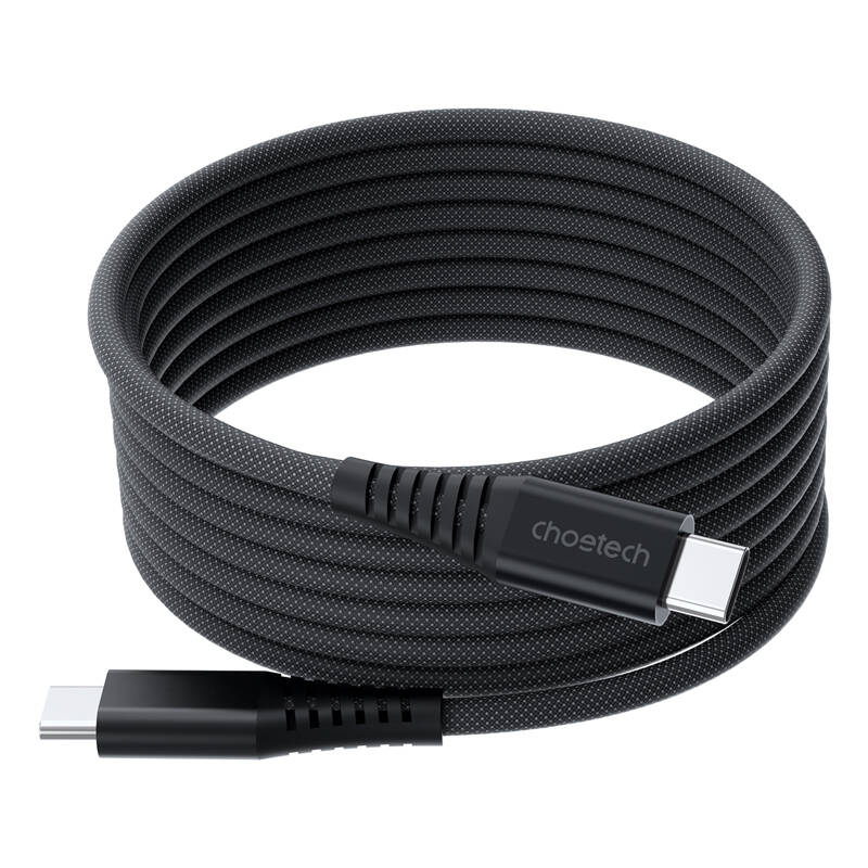 Choetech XCC-1051 USB-C į USB-C magnetinis kabelis, PD 240W 1.8m (juodas)