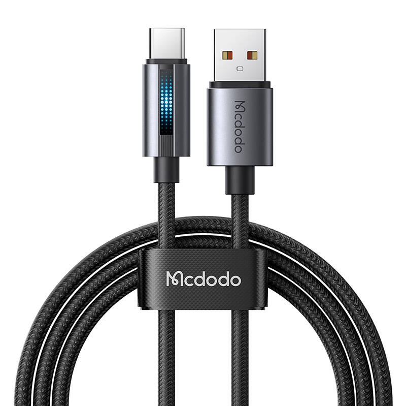 "Mcdodo CA-5180" 1,2 m ilgio USB-A ir USB-C kabelis (juodas)
