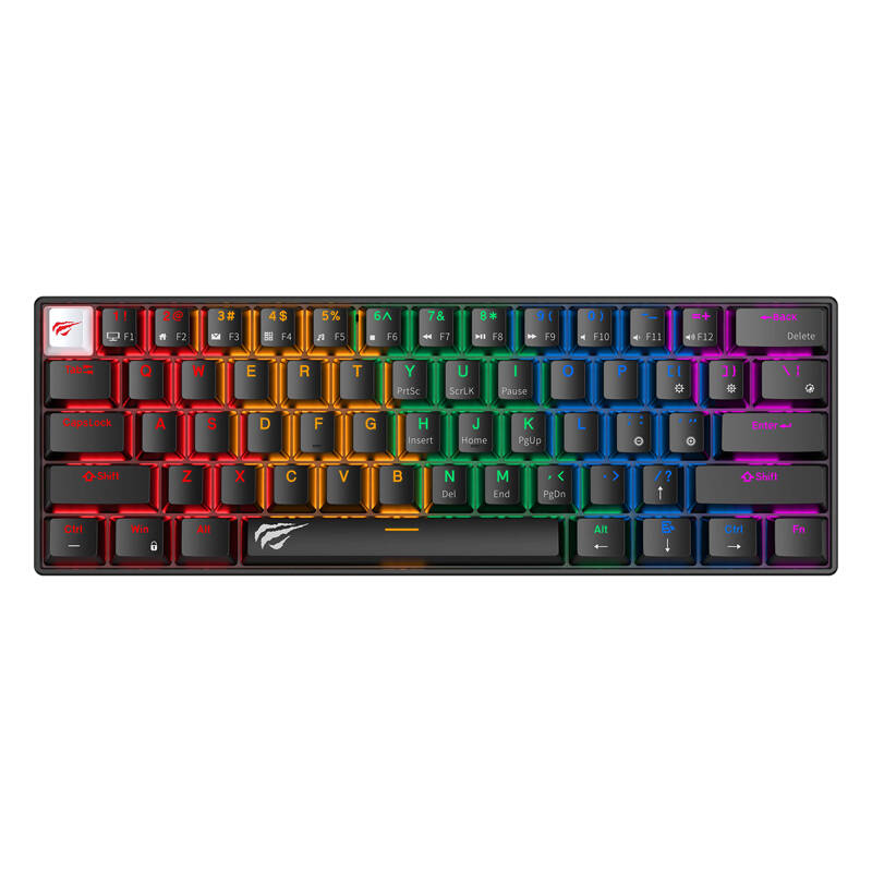 Havit KB903L wired mechanical / gaming RGB keyboard (black) (QWERTY)