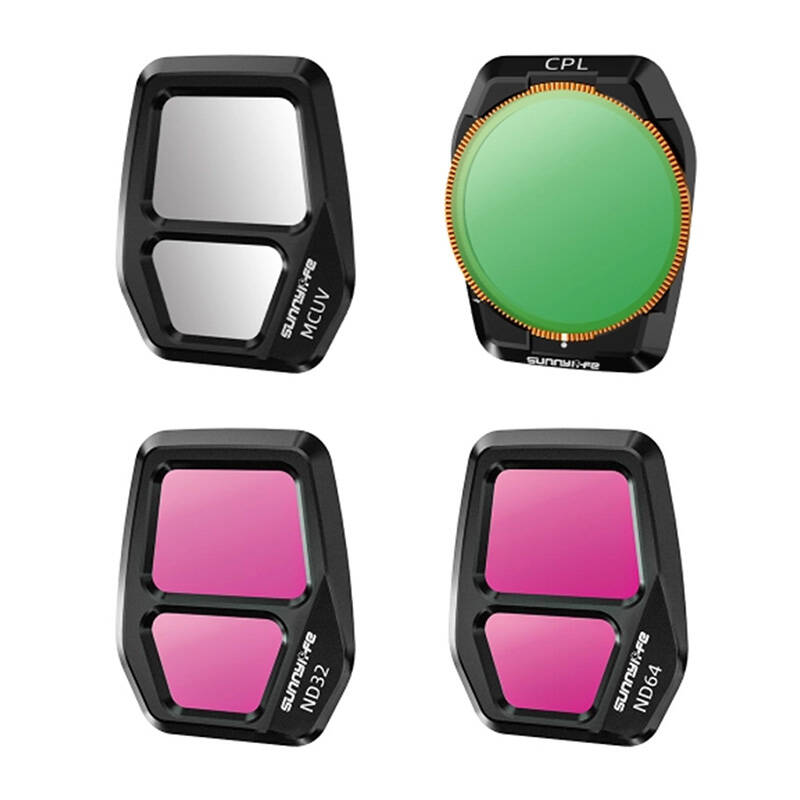 Sunnylife A3S-FI928 4vnt. objektyvo filtrų rinkinys AIR 3S