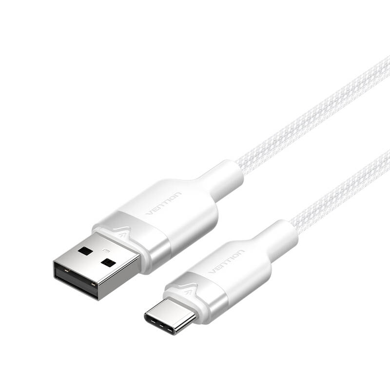 USB 2.0 A į USB-C 3A kabelis Vention CTNWH 2M (baltas)