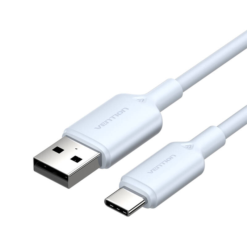 USB 2.0 A į USB-C 3A kabelis Vention CTQLH 2M (mėlynas)