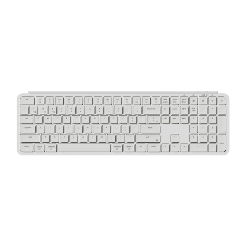 Ultra Slim Keychron B6 Pro 2.4G Wireless Keyboard (White) [B6P-K8].