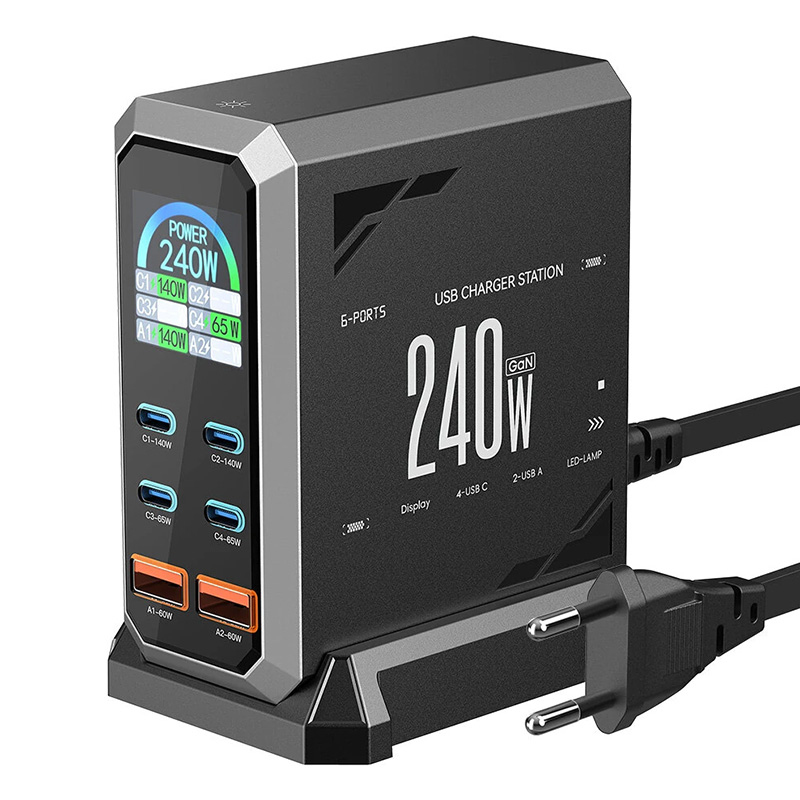 Blitzwolf BW-S31 tinklo įkroviklis 2xUSB-A, 4xUSB-C, PD, 240W