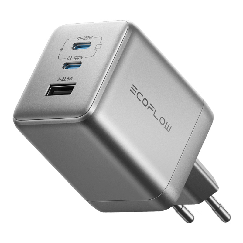 EcoFlow RAPID Pro 100W tinklo įkroviklis, 2xUSB-C, 1xUSB-A, GaN