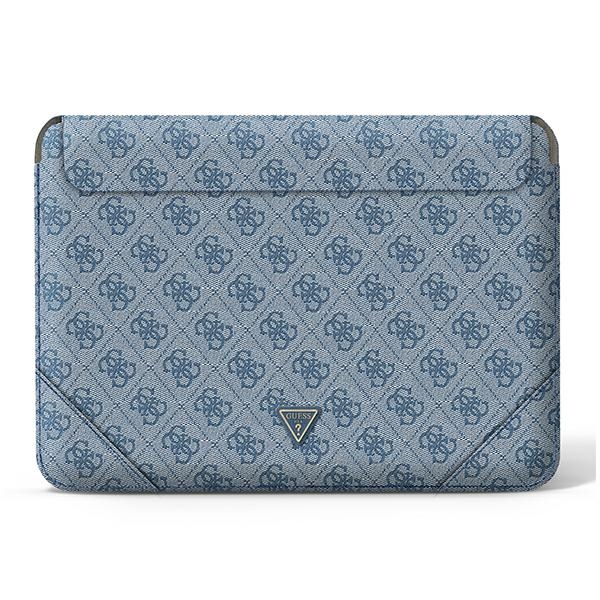 Guess 4G Uptown Triangle Logo dėklas 16" nešiojamam kompiuteriui - mėlynas