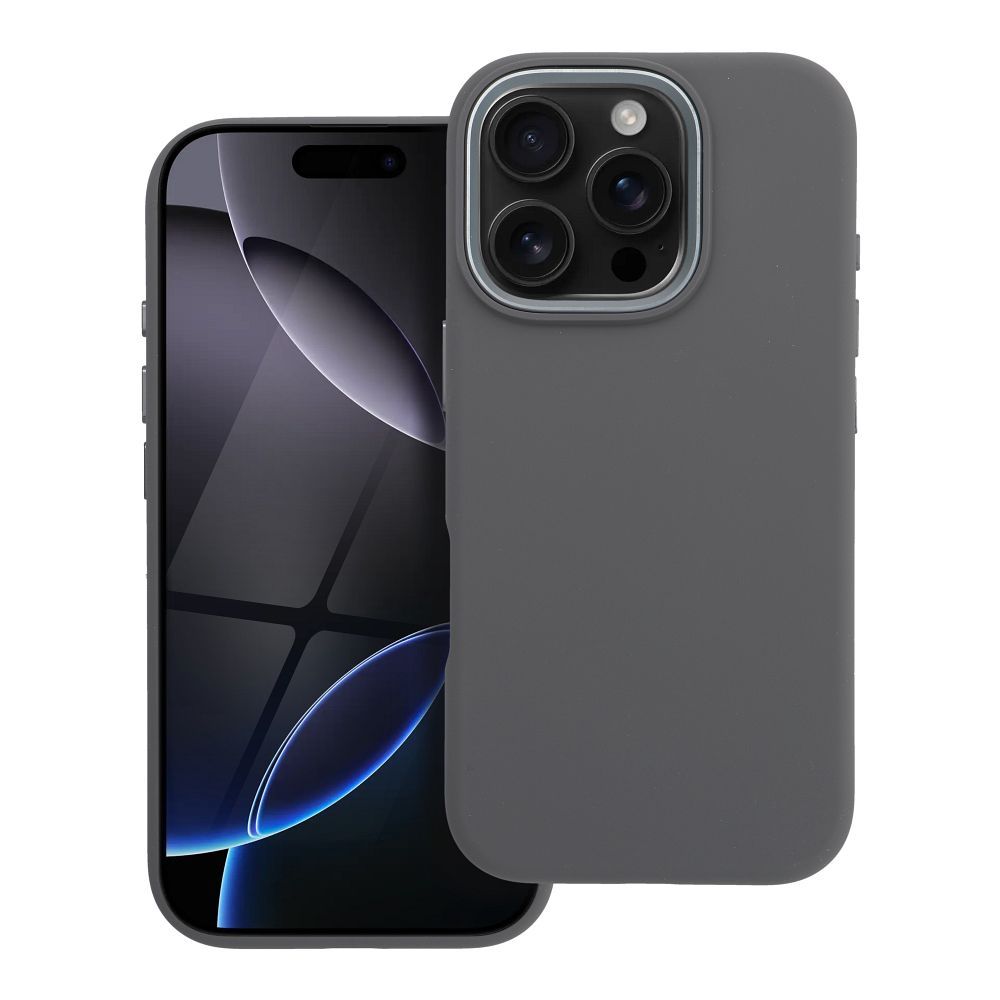 Dėklas skirtas iPhone 16 PRO Forcell F-Protect Frame Premium suderinamas su Magsafe pilkas