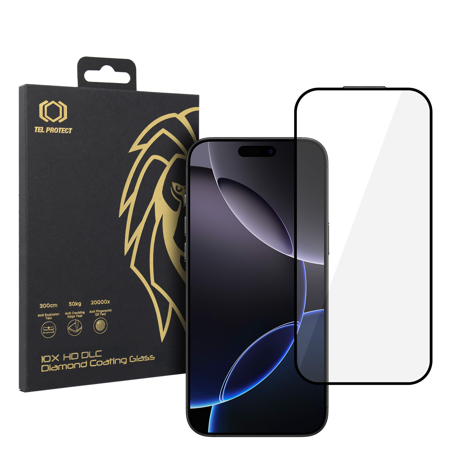 Tempered glass Tel Protect 10X HD DLC Diamond Coating for Iphone 16 Pro Max