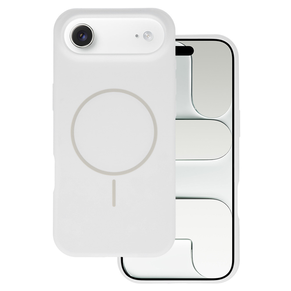 Magsafe Slim Silicone dėklas iPhone 17 Air baltas