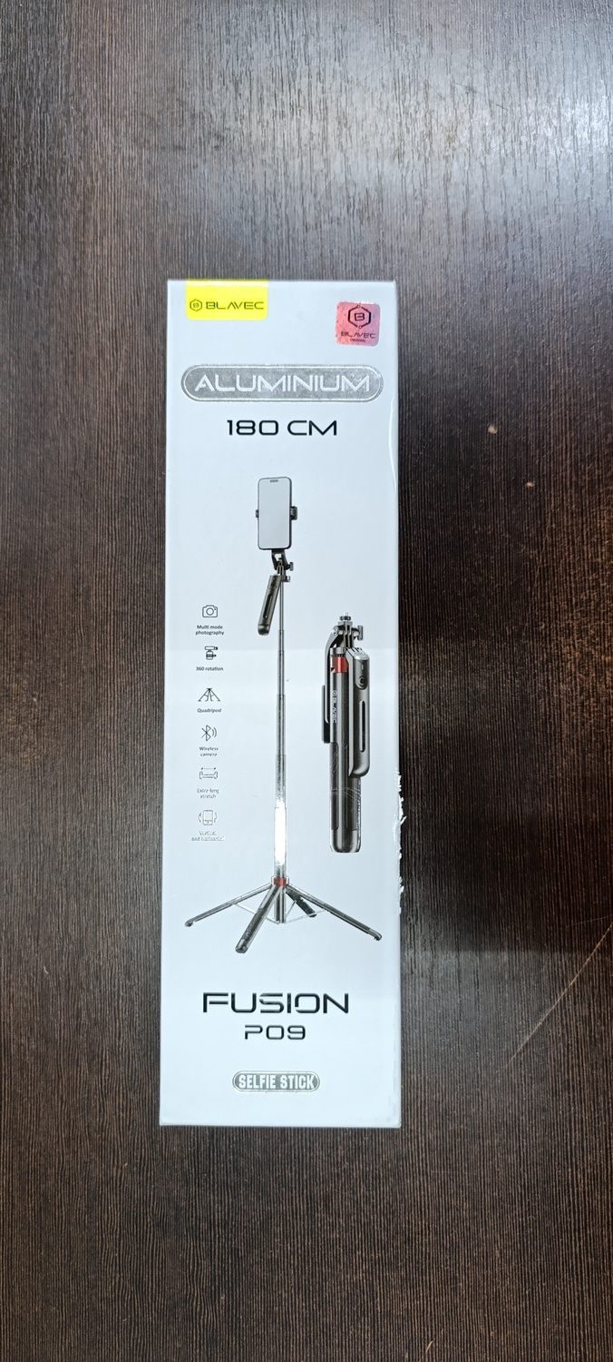 Blavec Selfie Stick Aluminium Fusion P-09 tripod + remote control 1,8 metres (SSFP09-TRB18) black (damaged packaging)