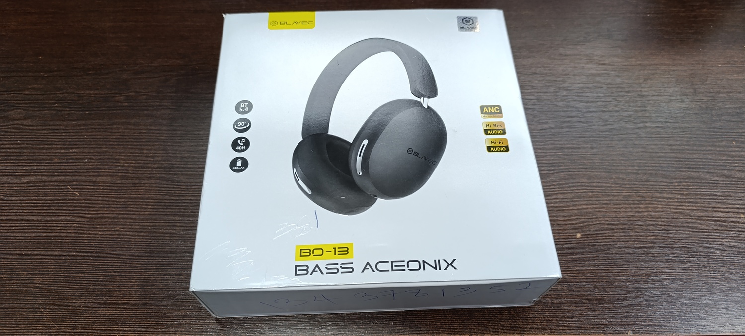 Blavec Over-ear Bluetooth Headphones BO-13 Bass Aceonix ANC (BO13-B) black (damaged packaging)