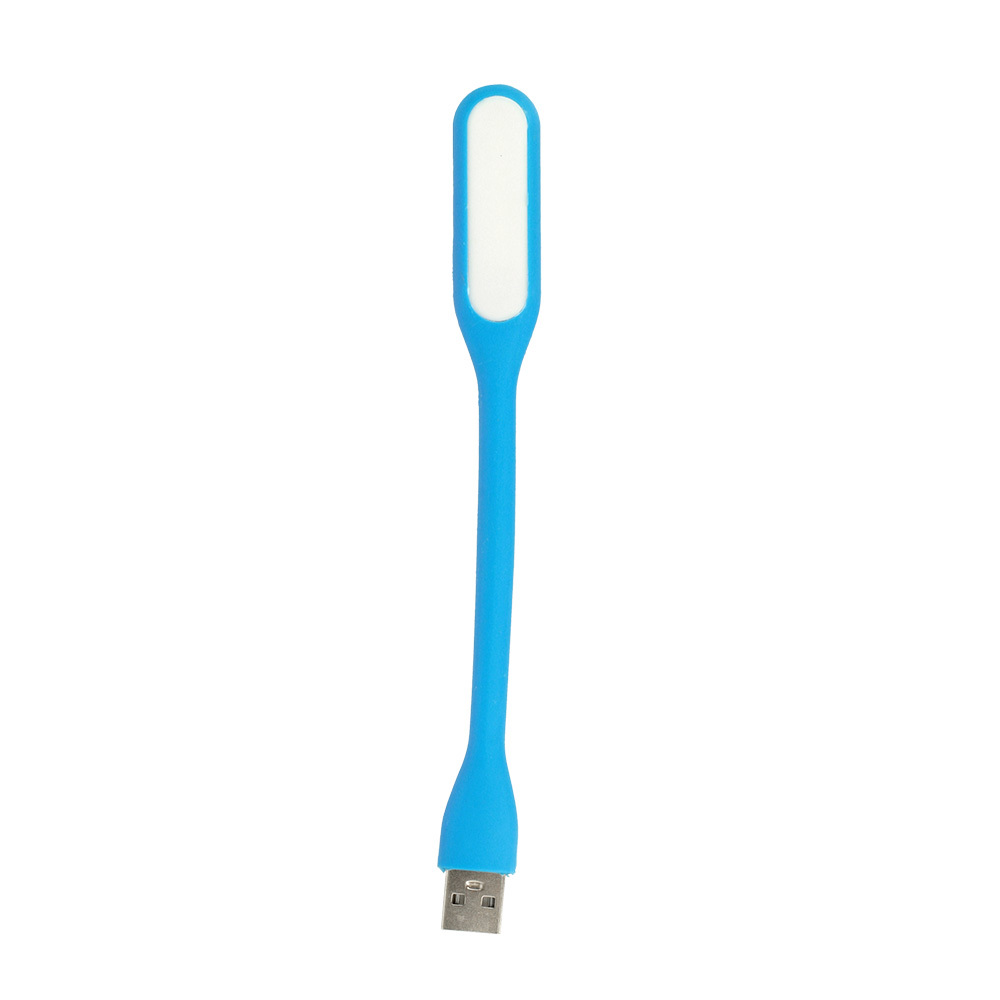 Mini LED Lamp Silicone USB Light blue