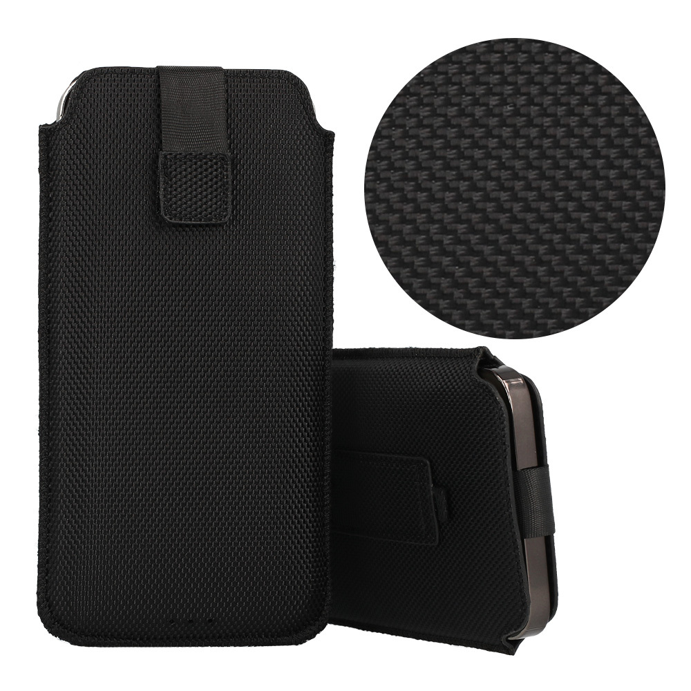 HIT Pouch Case (Size XXL) for Samsung S25 Ultra/S24 Ultra/M35/M23/A16 5G/Xiaomi Redmi 14C design 2 black
