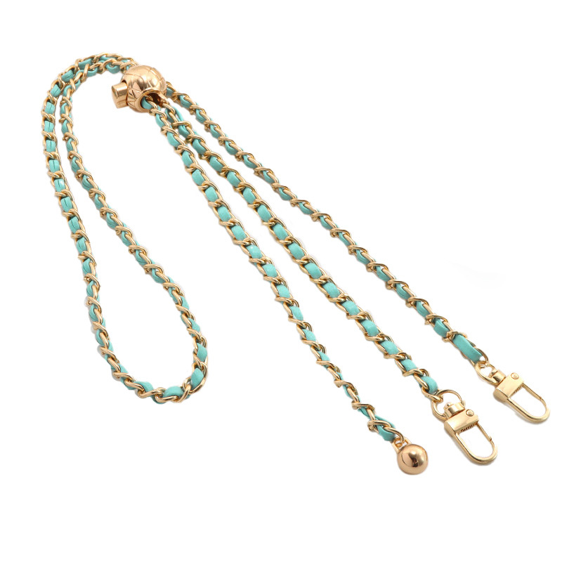 Telefono raištis G-14 šviesiai mėlynas-auksinis