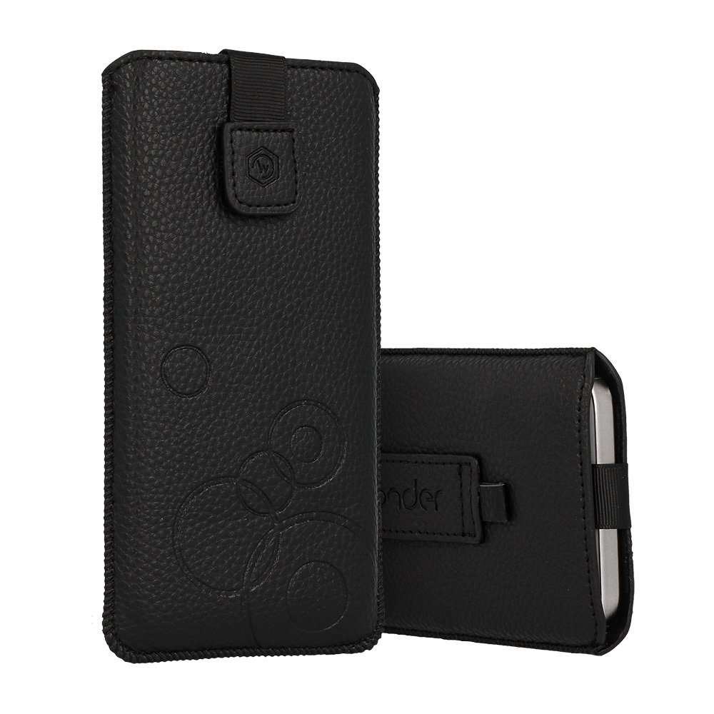 WONDER Deko Pouch Case (Size M) for Iphone 5/Nokia 215 4G/225/5310 2020 black