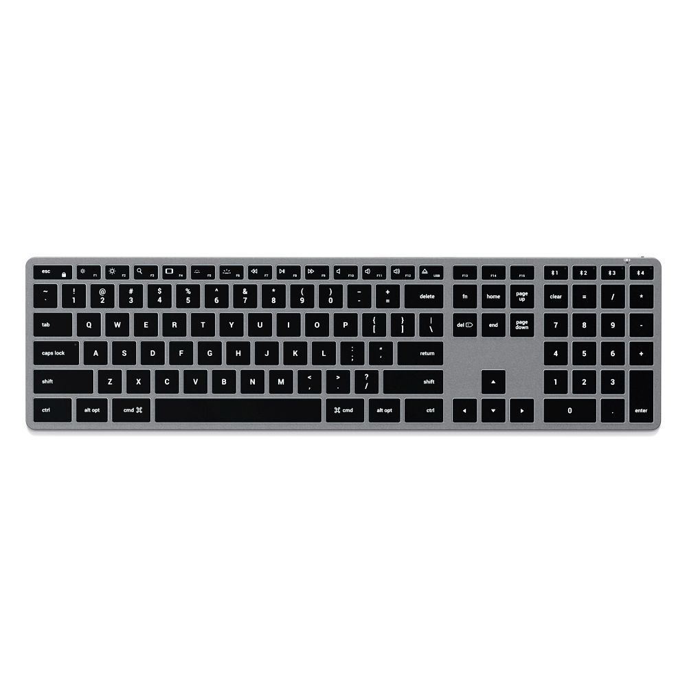 Belaidė QWERTY klaviatūra Satechi Slim X3 ST-BTSX3M kosminės pilkos spalvos