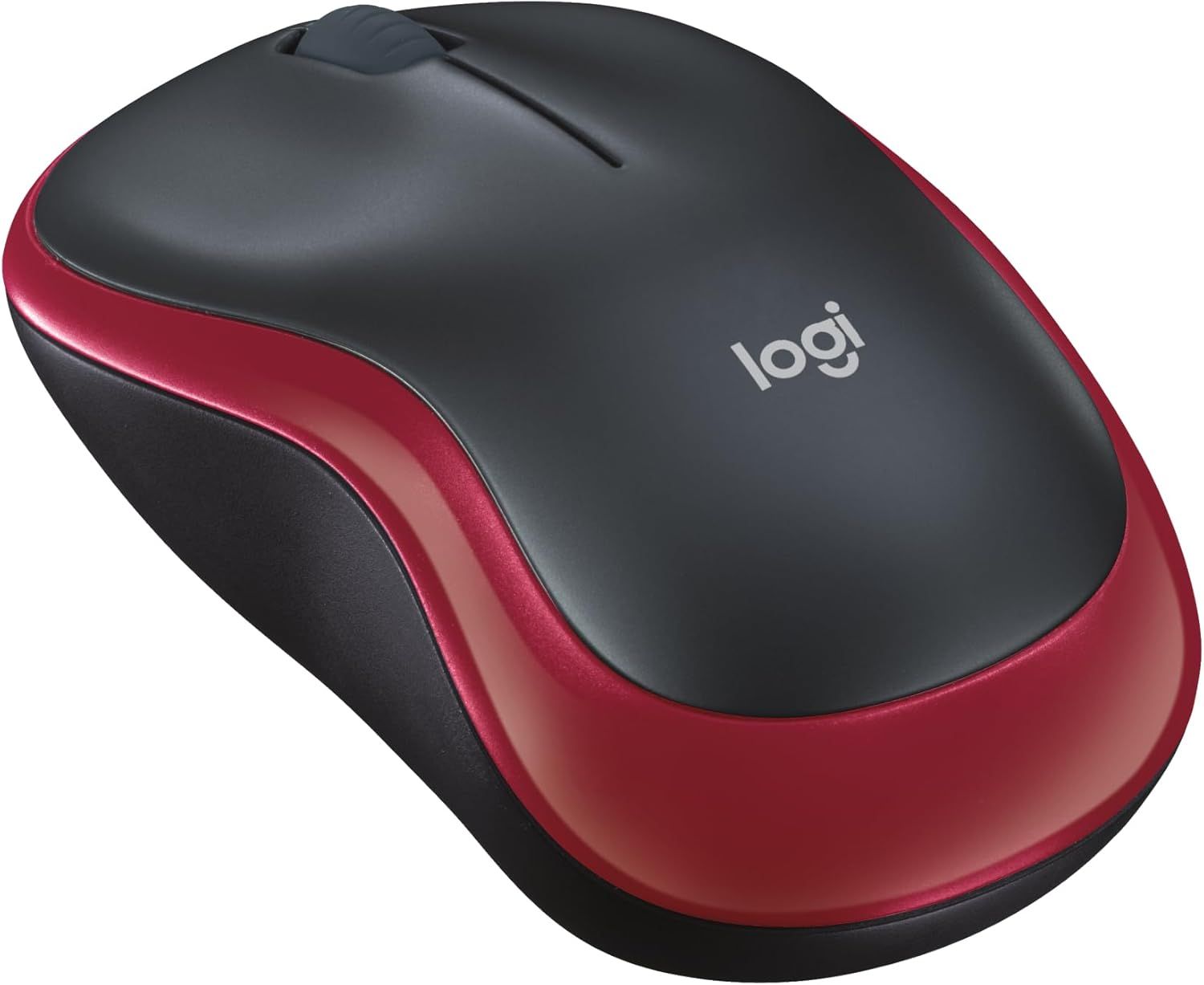 Wireless mouse Logitech 2,4G 1000 dpi M185 red