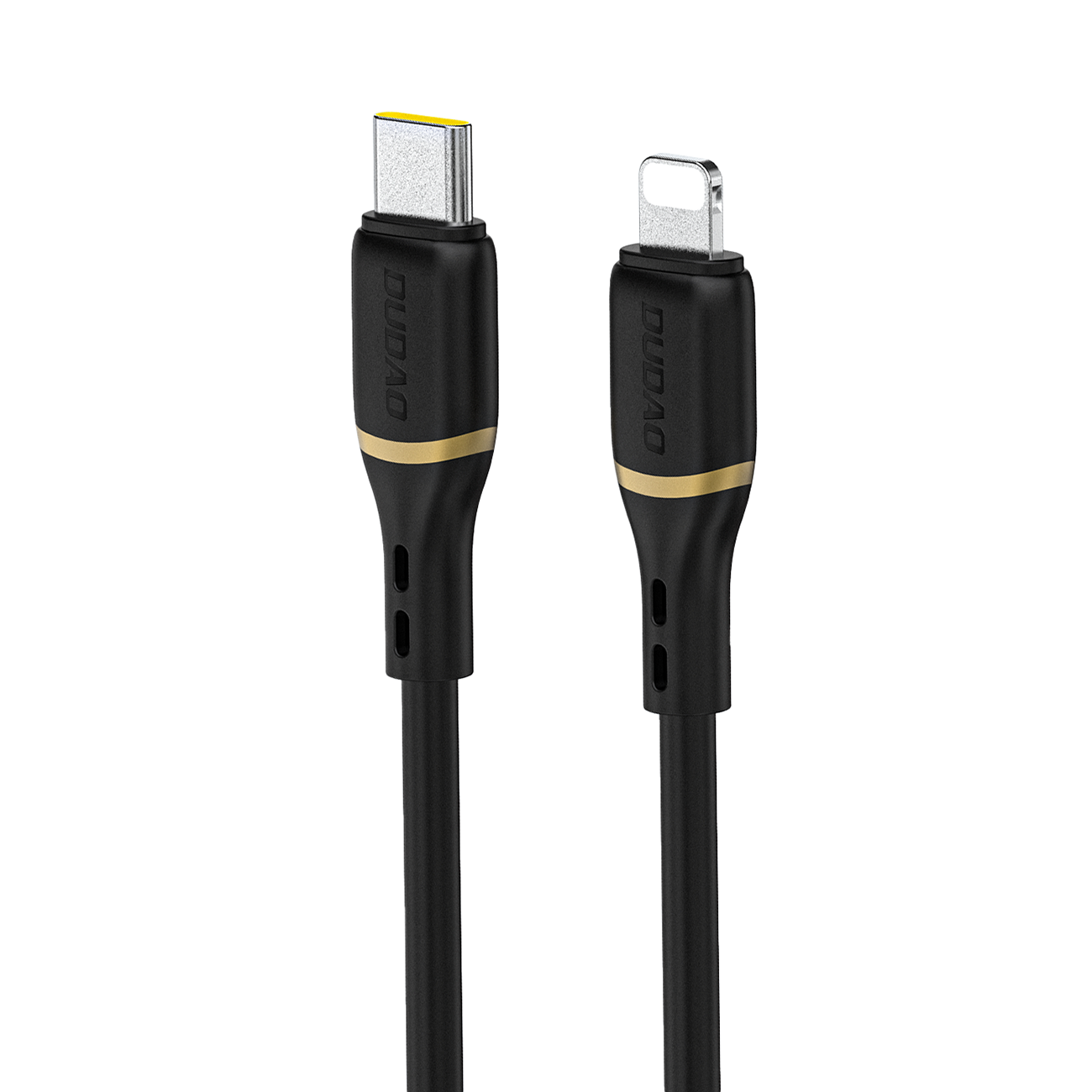 Dudao L25X USB-C - Lightning Laidas 1m 30W with Soft Silicone Braid - Juodas