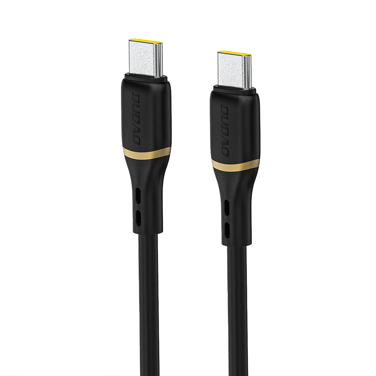 Dudao L25C USB-C Laidas 1m 60W with Soft Silicone Braid - Juodas