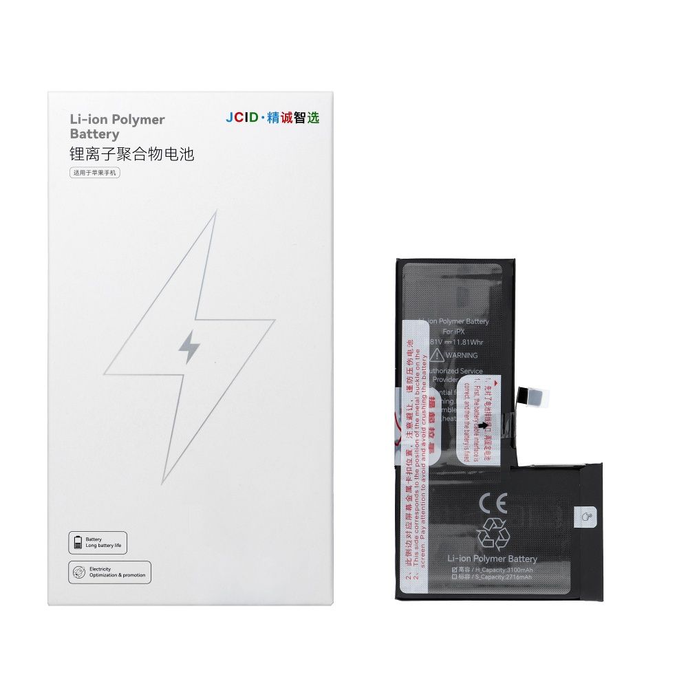 JCID Baterija iPhone X 3100 mAh (didelė talpa)