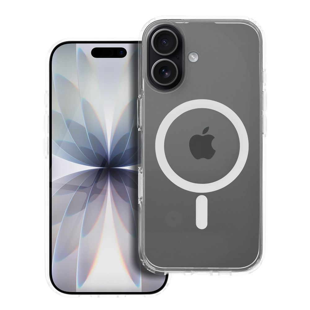 Case for iPhone 17 Forcell F-Protect Clear Hybrid Premium compatible with Magsafe transparent