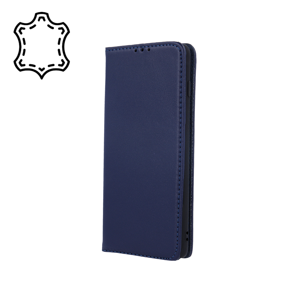 Genuine Leather Smart Pro for iPhone 17 Pro Max 6,9" navy blue