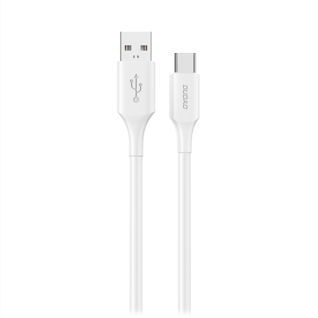 Dudao L2sT USB-A - USB-C 6A kabelis 1.2m - baltas