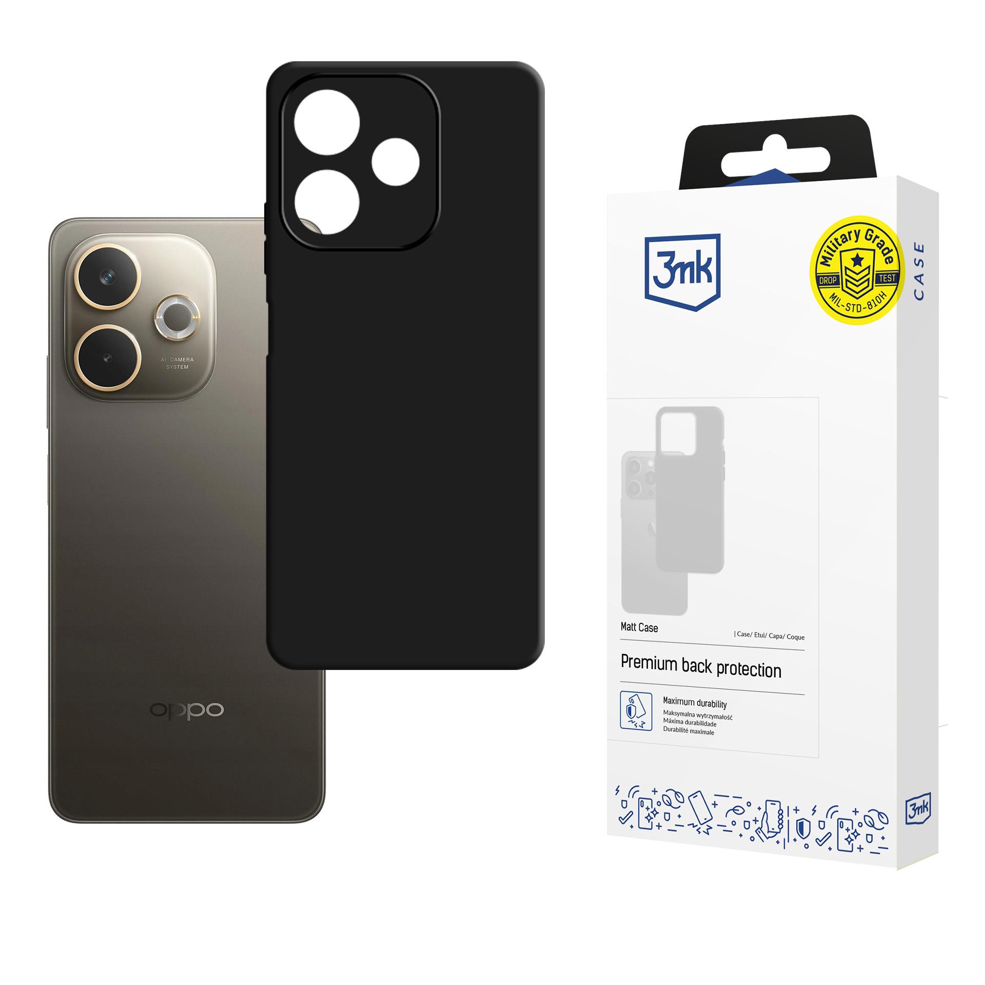 3mk Matt Case for Oppo A5 Pro 5G - Matte Black