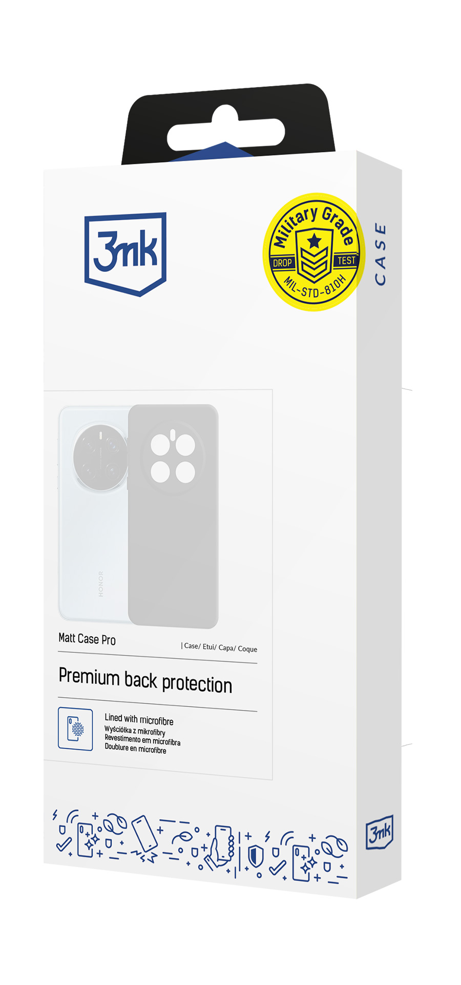 3mk Matinis Dėklas Pro Dėklas for Xiaomi Redmi 15 4G / 15 5G - juodas