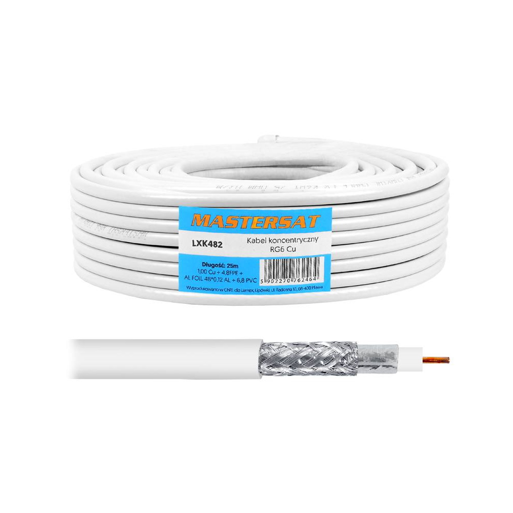 Coaxial laidas 1Cu 48x0,12AL 25m