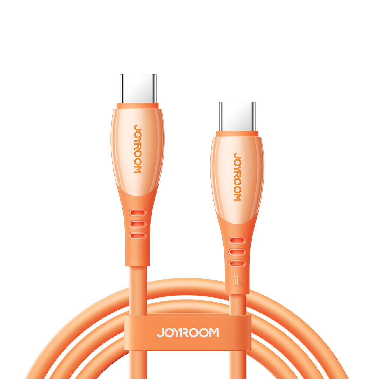 Joyroom S-A59 Vibrant Series 60W USB-C - USB-C Laidas 1.2m - oranžinis
