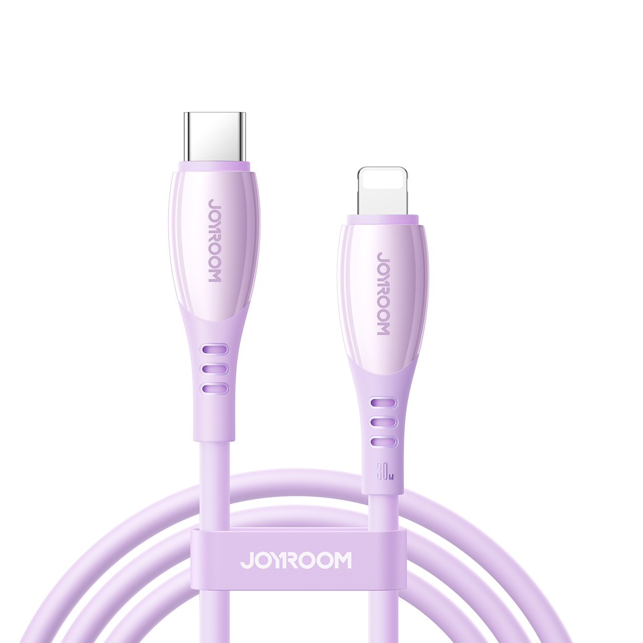 Joyroom S-A59 Vibrant Series 30W USB-C - Lightning laidas 1.2m - violetinis