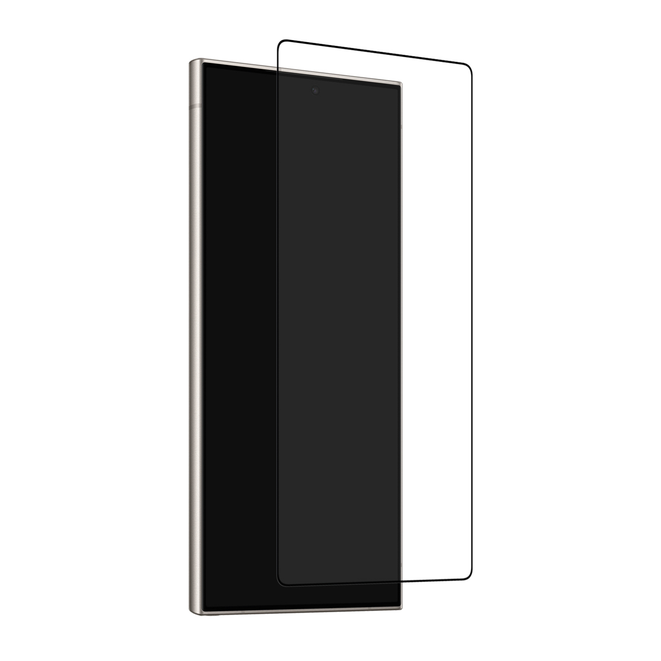 Puro Frame Grūdintas stiklas for Samsung Galaxy S26 Ultra - with juodas Frame