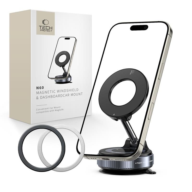 "Tech-Protect N60 MagSafe" magnetinis laikiklis - juodas