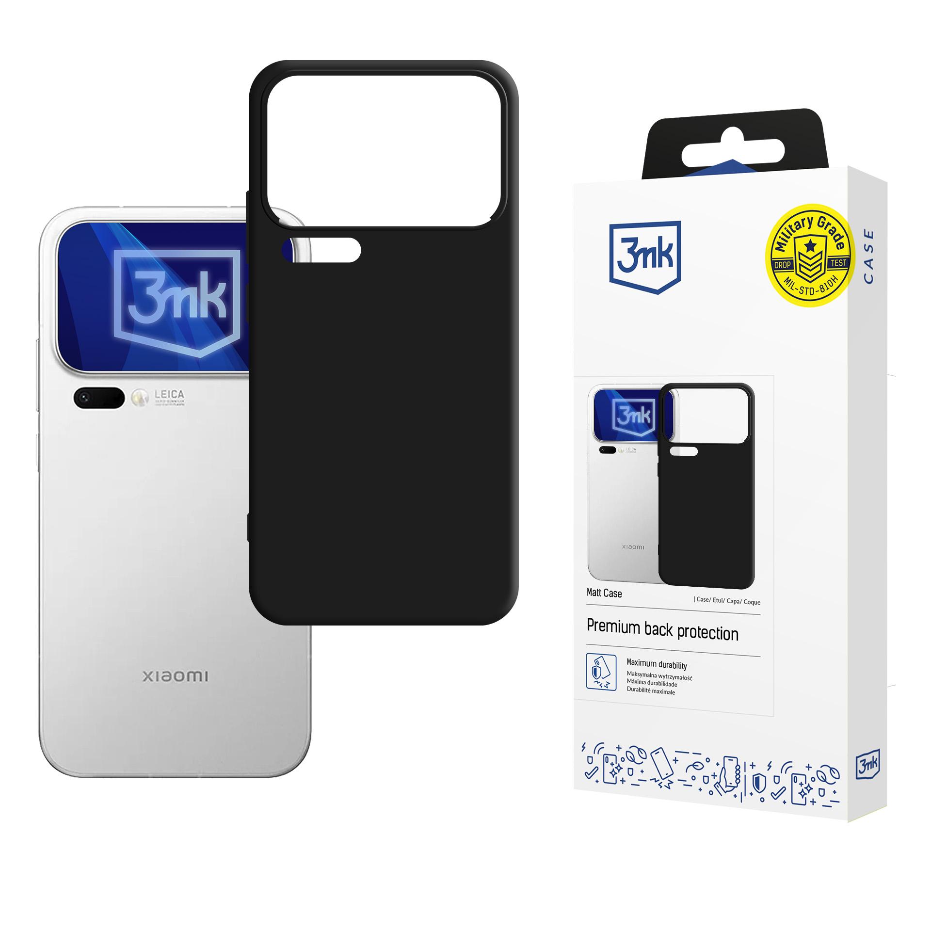 3mk Matt Case for Xiaomi 17 Pro Max - Matte Black