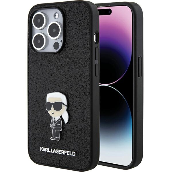 Karl Lagerfeld KLHCP15LGKNPSK iPhone 15 Pro Dėklas - juodas