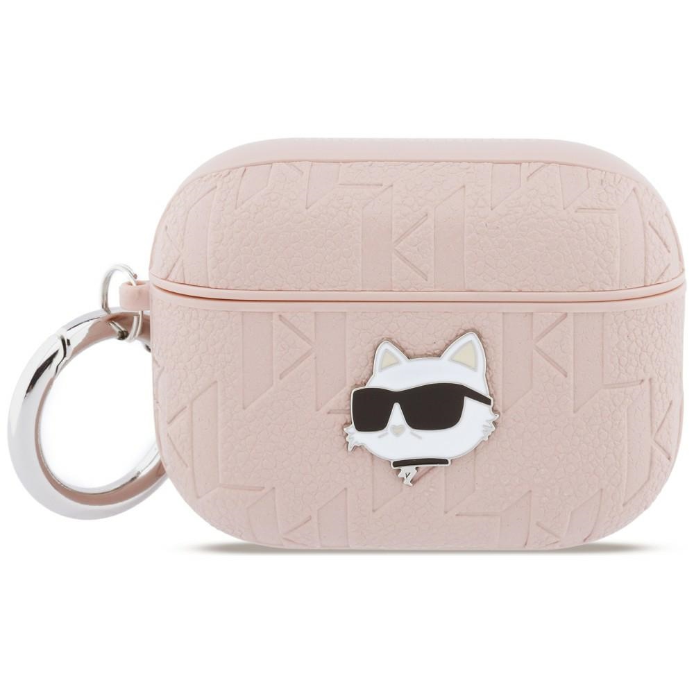 Karl Lagerfeld Monogram Choupette Head Dėklas for AirPods Pro 3 - rožinis